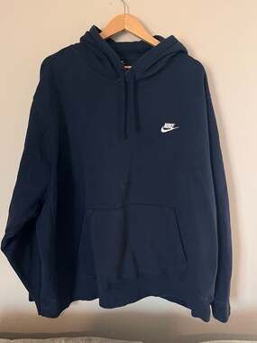 Nike Men's Sportswear Club Fleece Pullover Hoodie, Midnight Navy, 3XL